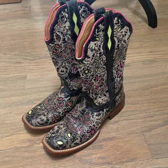 Johnny Ringo Western Boots Square Toe Size 7 - Picture 1 of 11